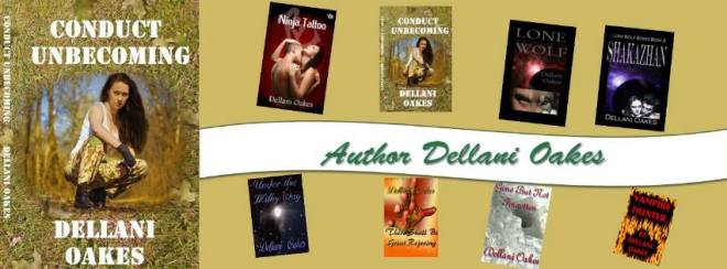 author dellani oakes banner with conduct unbecoming from Christina